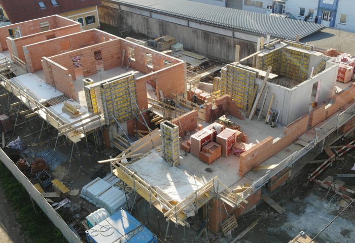 Video-Update: Graz – Liebenauer Hauptstraße 220 – Obergeschoss-Wände aufgemauert