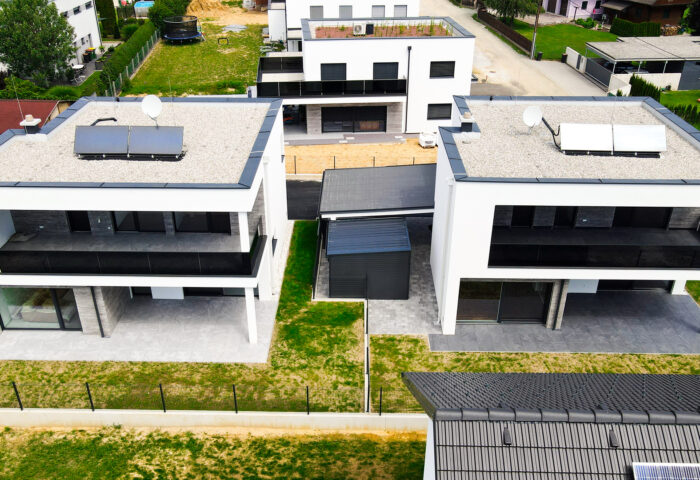 Projekt-Abschluss:  Seiersberg – Hofstättenweg 14 – Drohnen-Bilder der fertigen Wohnanlage