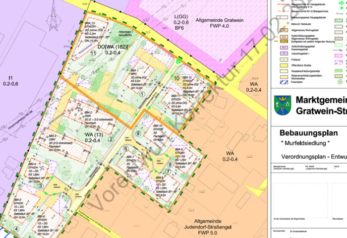 Projekt-Update: Judendorf-Straßengel – Murfeldsiedlung – Bebauungsplan geht in Anhörung!